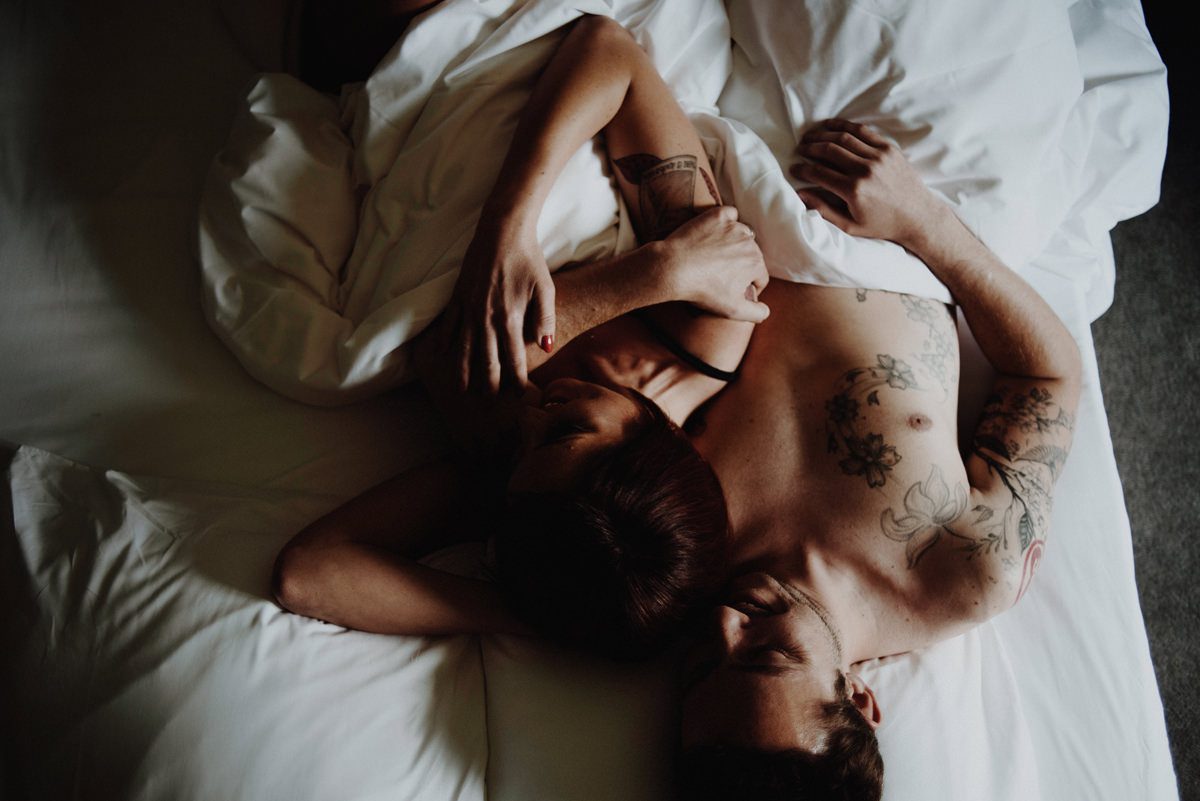 couple boudoir session