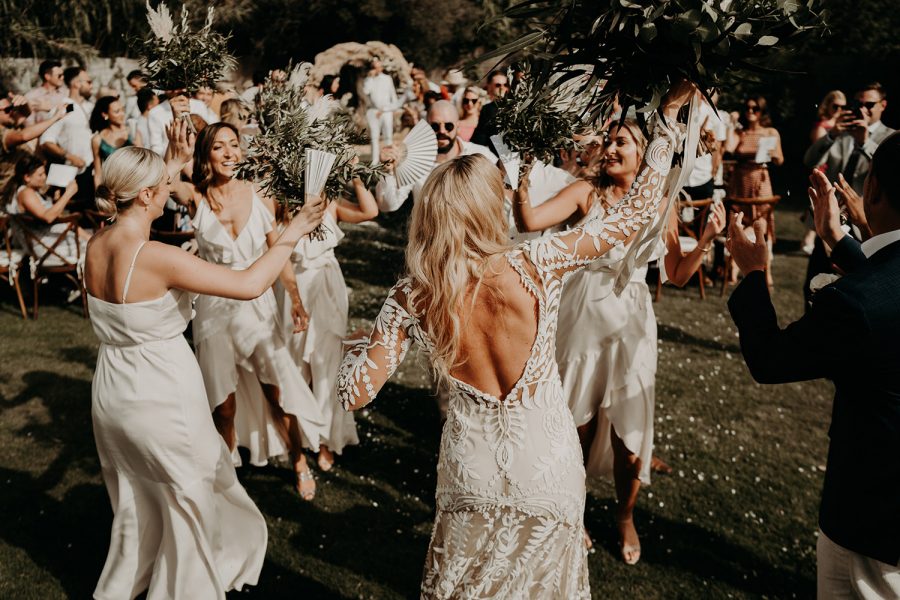 Ibiza wedding mariage ceremony exit