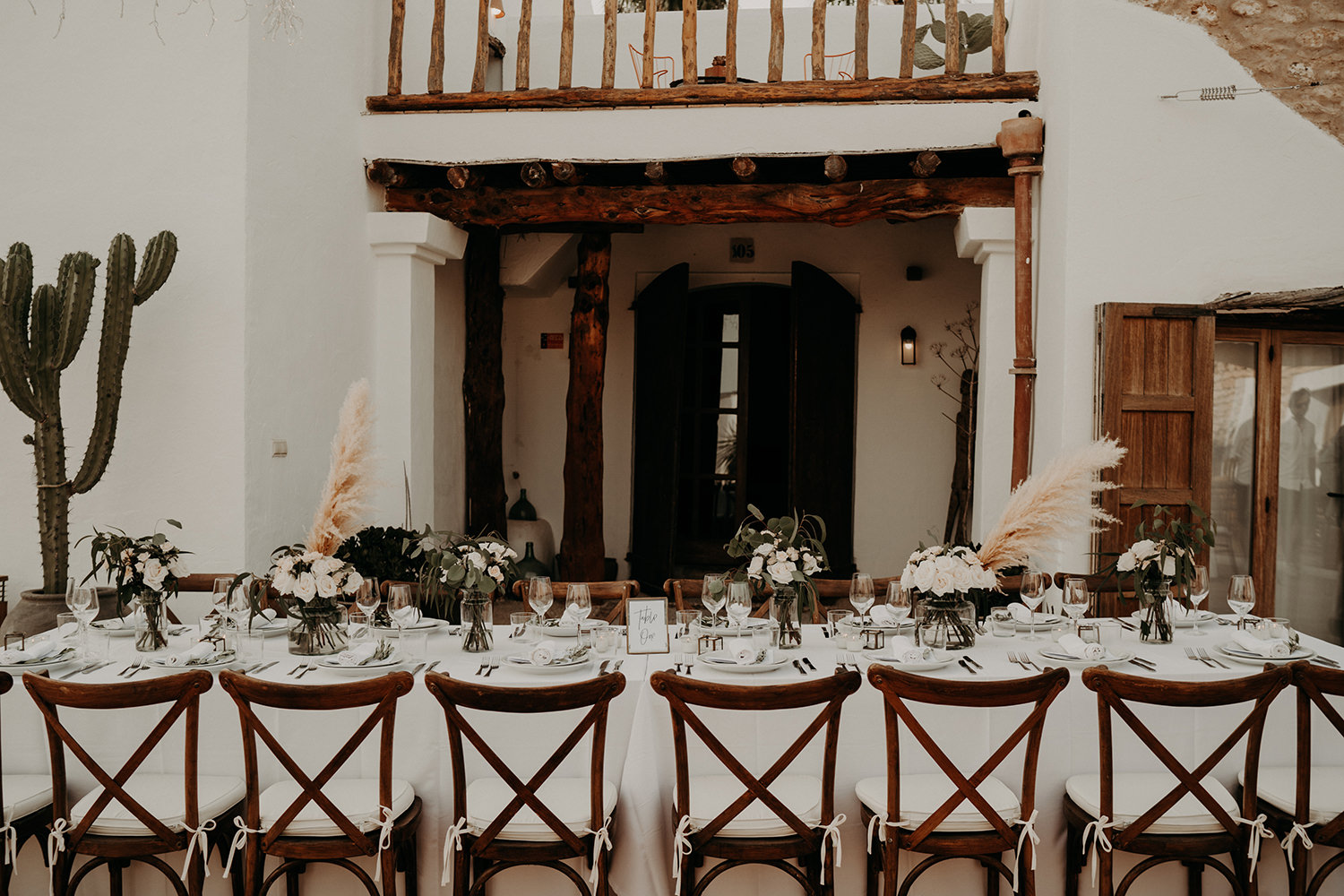 Ibiza wedding mariage table decor