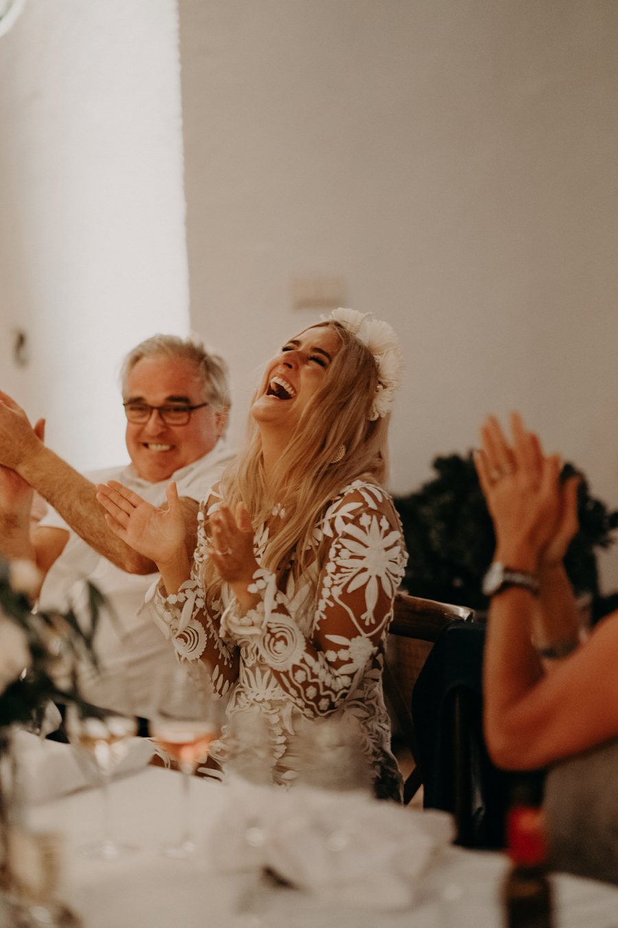 Ibiza wedding mariage dinner time