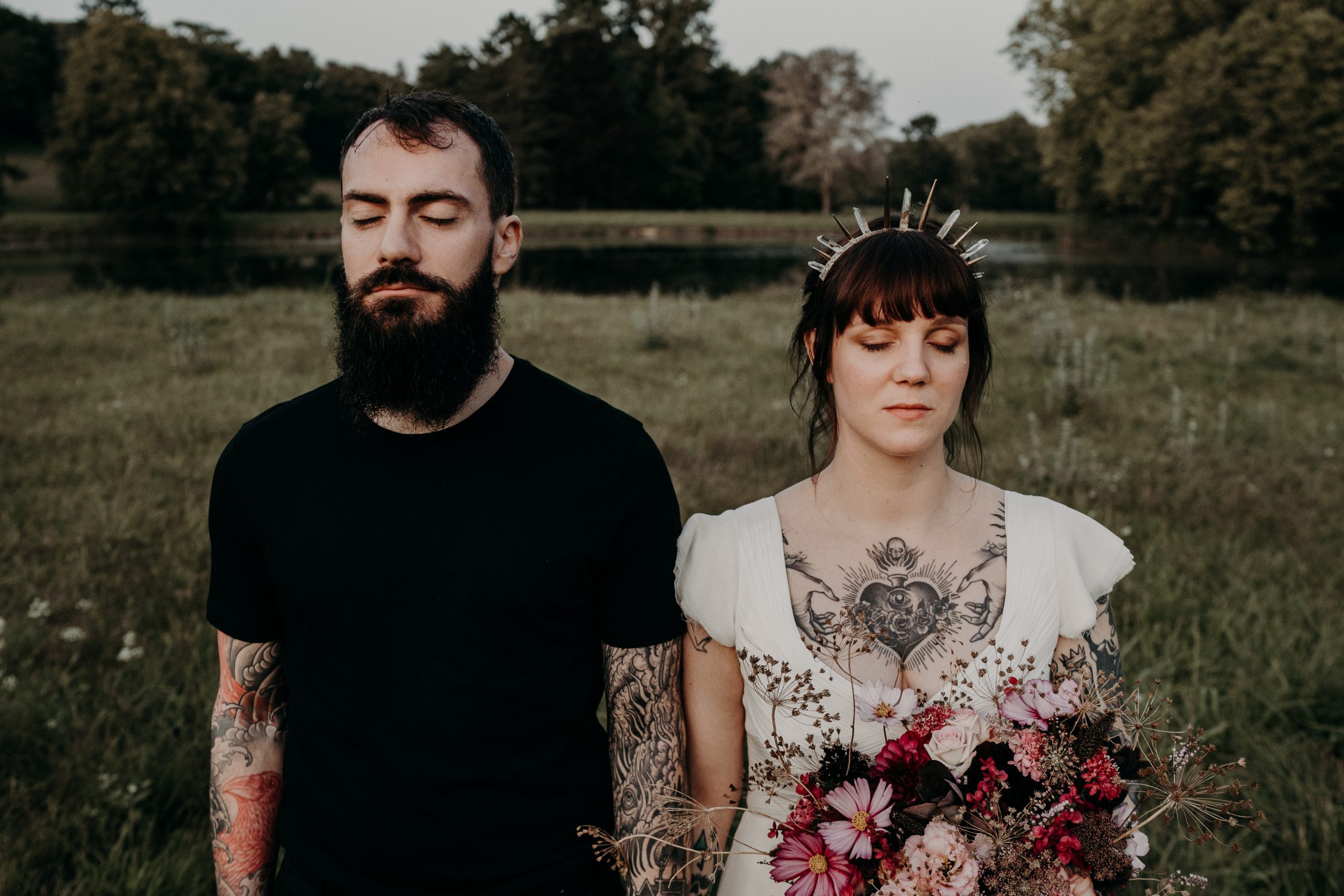 Gothic chic wedding