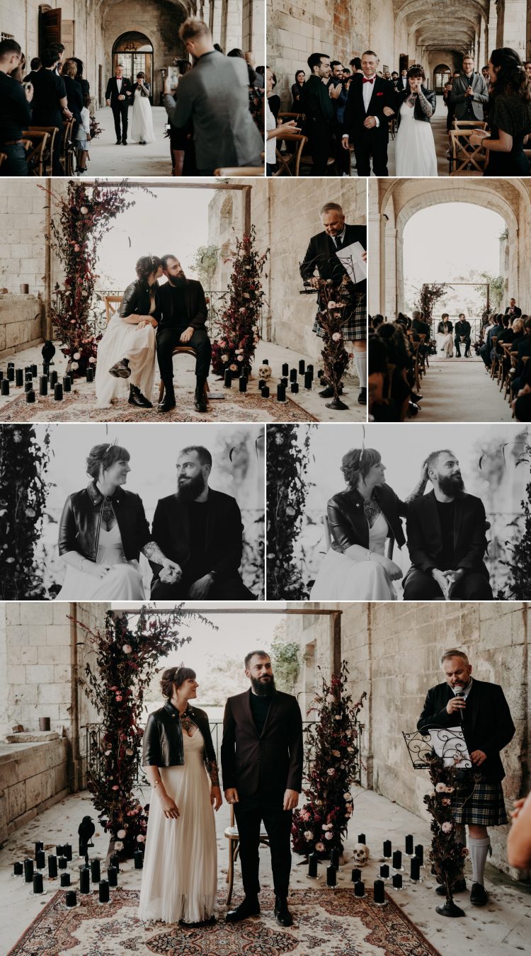Gothic chic wedding