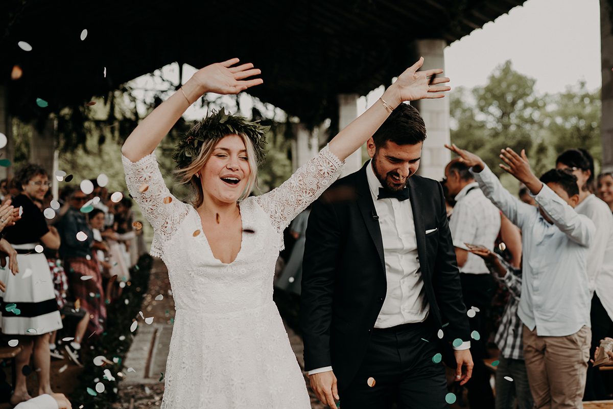 sortie cérémonie laïque Mariage bohème Loire Angers