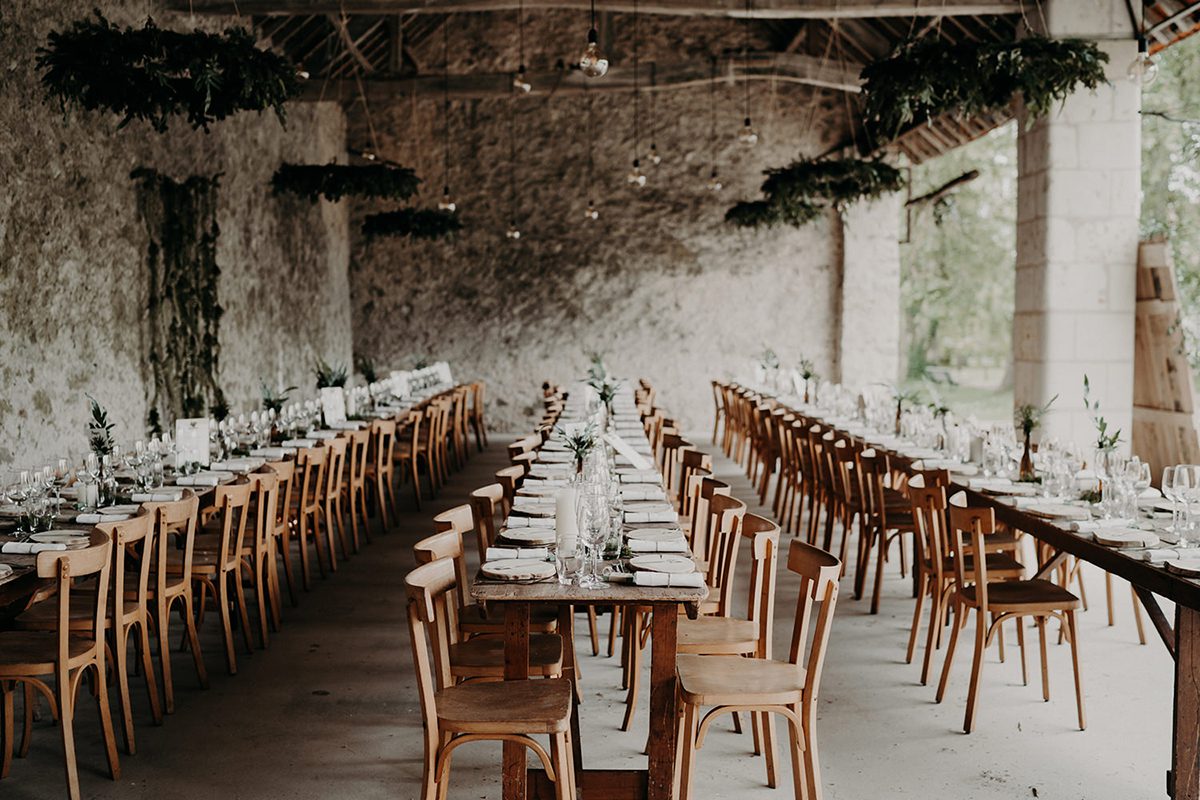 salle de réception bohème Mariage bohème Loire Angers
