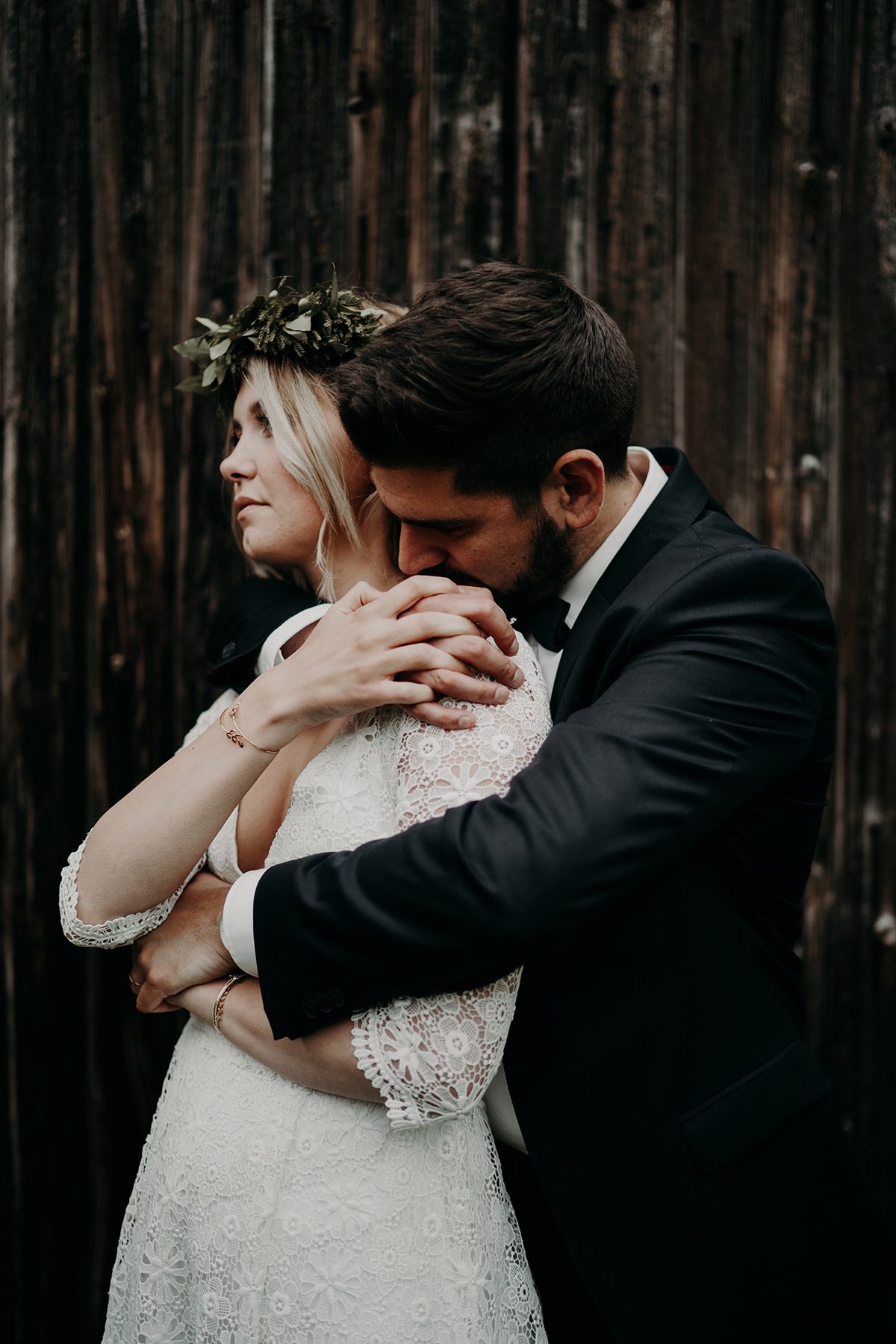 Mariage bohème Loire Angers couple mariés