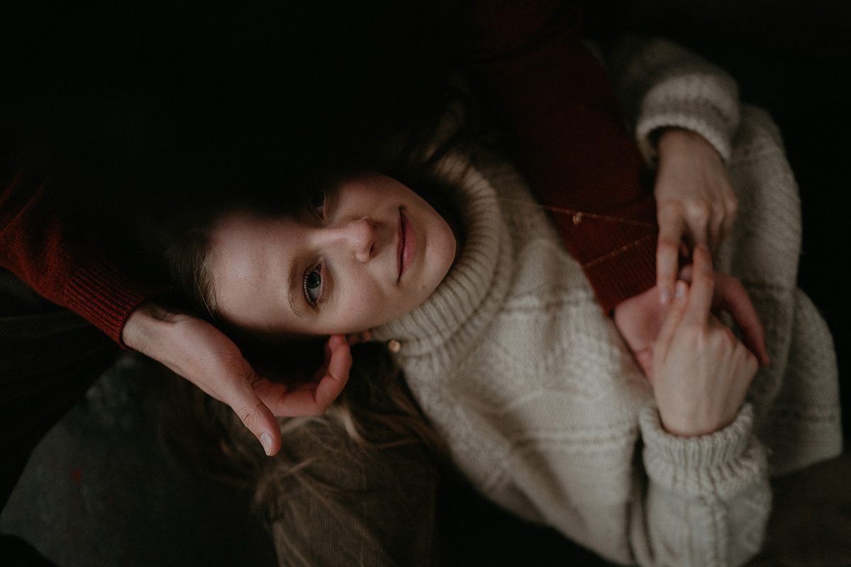 at home couple session