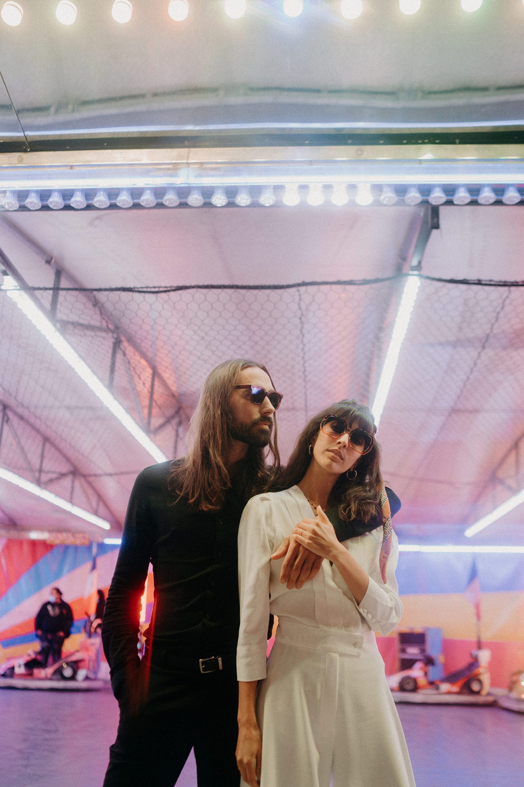 retro style elopement 70s