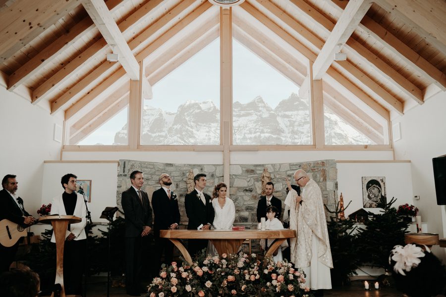 mariage suisse, cérémonie chapelle de montagne, switzerland wedding