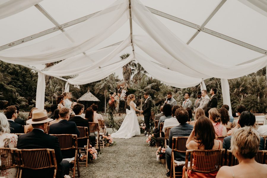 sydney boho elegant wedding. outdoor ceremony