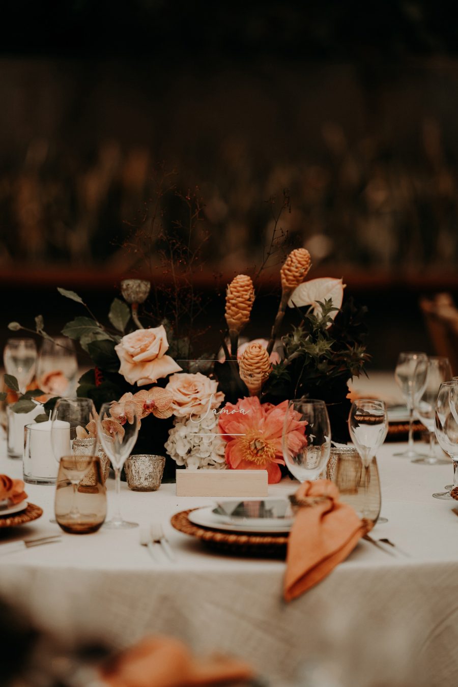 sydney boho elegant wedding. table floral decor