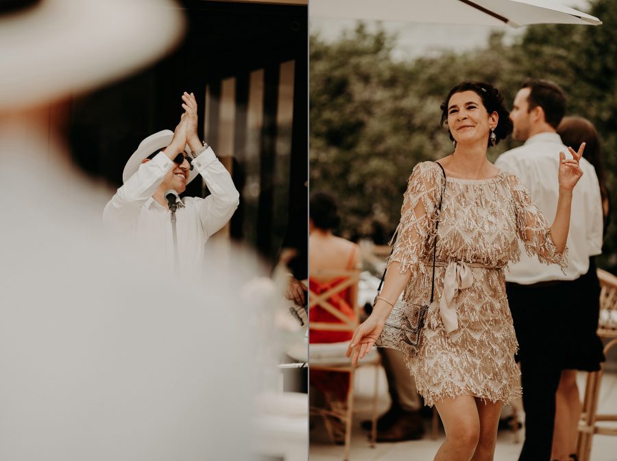 sydney boho elegant wedding. mother of the groom dancing