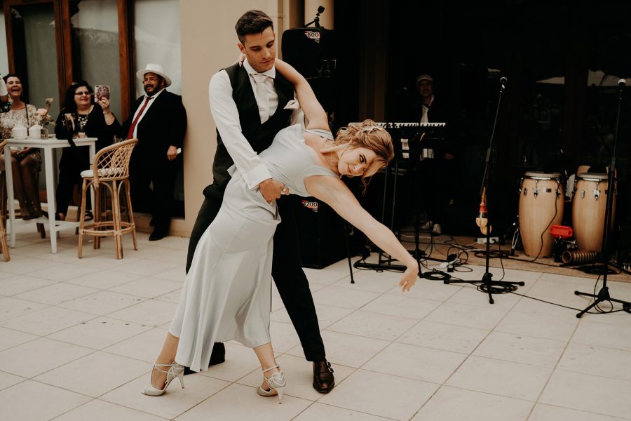 sydney boho elegant wedding. bride and groom first dance