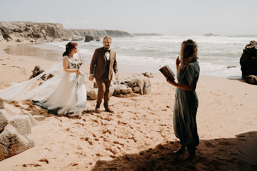 cérémonie mariage plage Bretagne